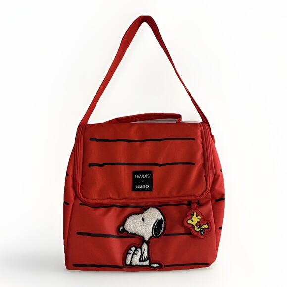 Snoopy Lunch Bag Peanuts X Igloo Cooler 10x8 - Picture 2 of 7